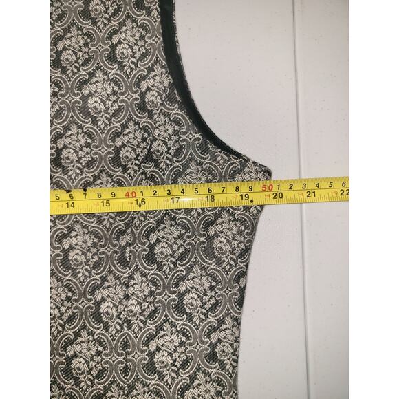 Vintage Liz Claiborne Women's Sz 12 Floral Brocade 5 Button Vest Literary Gothic - Picture 5 of 7